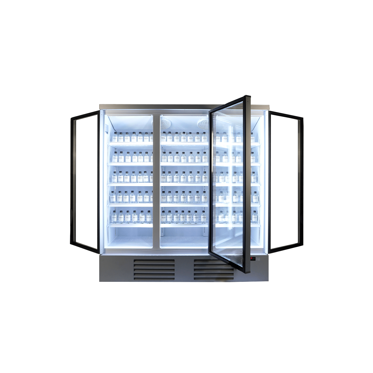 Réfrigérateur 3 portes en verre Combisteel 7455.2205 - mondialchr.com