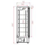 Congélateur 1 porte en verre Combisteel 7455.2214 Pro - mondialchr.com