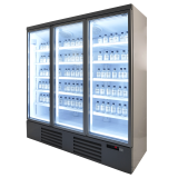 Réfrigérateur 3 portes en verre Combisteel 7455.2205 - mondialchr.com