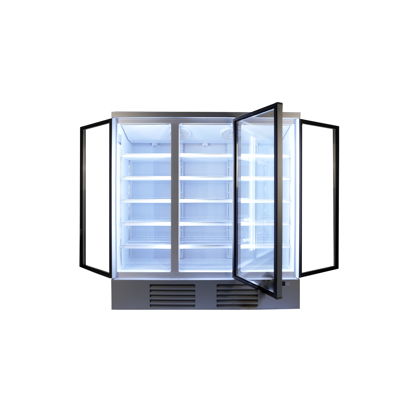 Réfrigérateur 3 portes en verre Combisteel 7455.2205 - mondialchr.com
