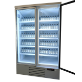 Réfrigérateur 2 portes en verre Combisteel 7455.2200 - mondialchr.com