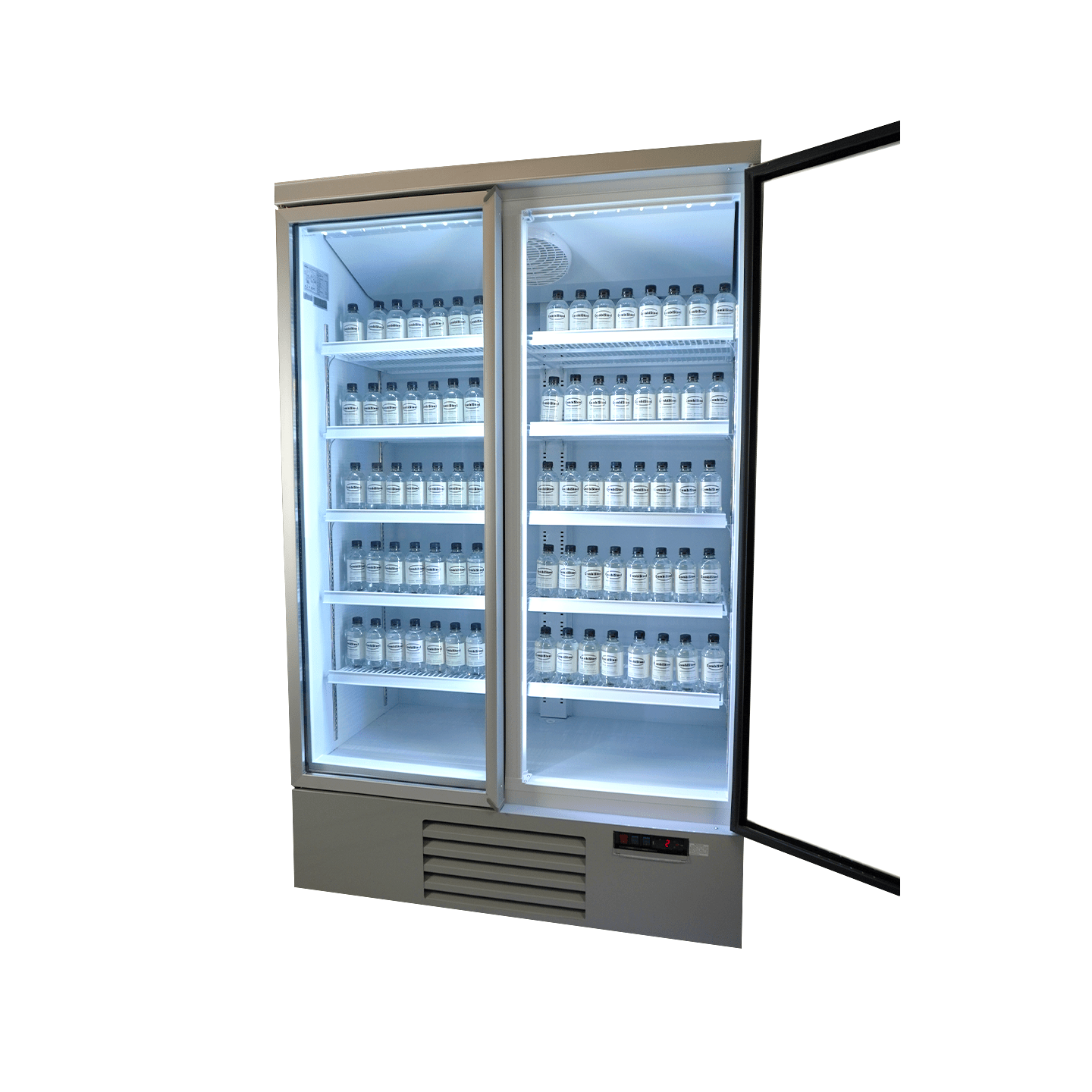 Réfrigérateur 2 portes en verre Combisteel 7455.2200 - mondialchr.com