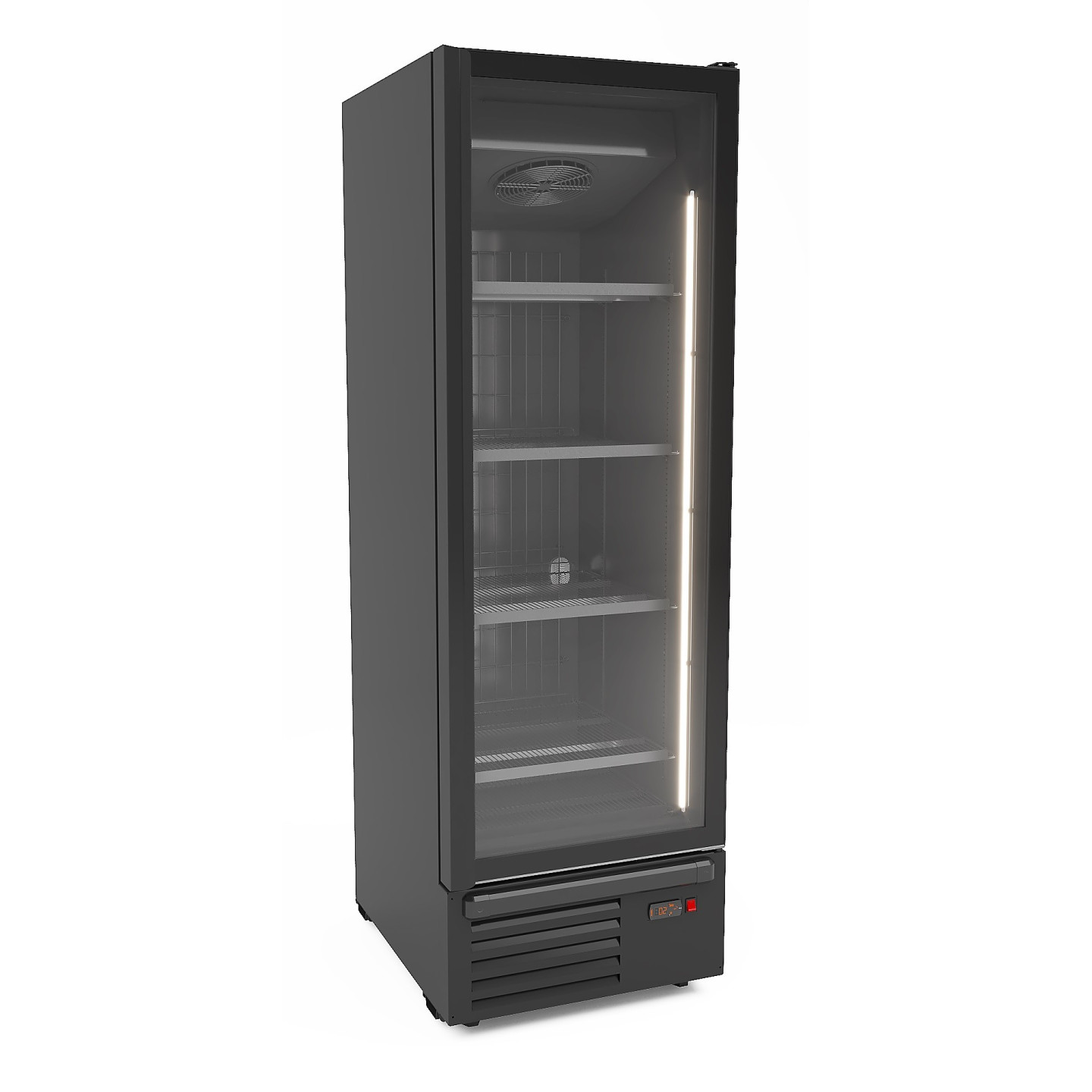 Congélateur 1 porte en verre 500L Combisteel 7072.1135 -mondialchr.com