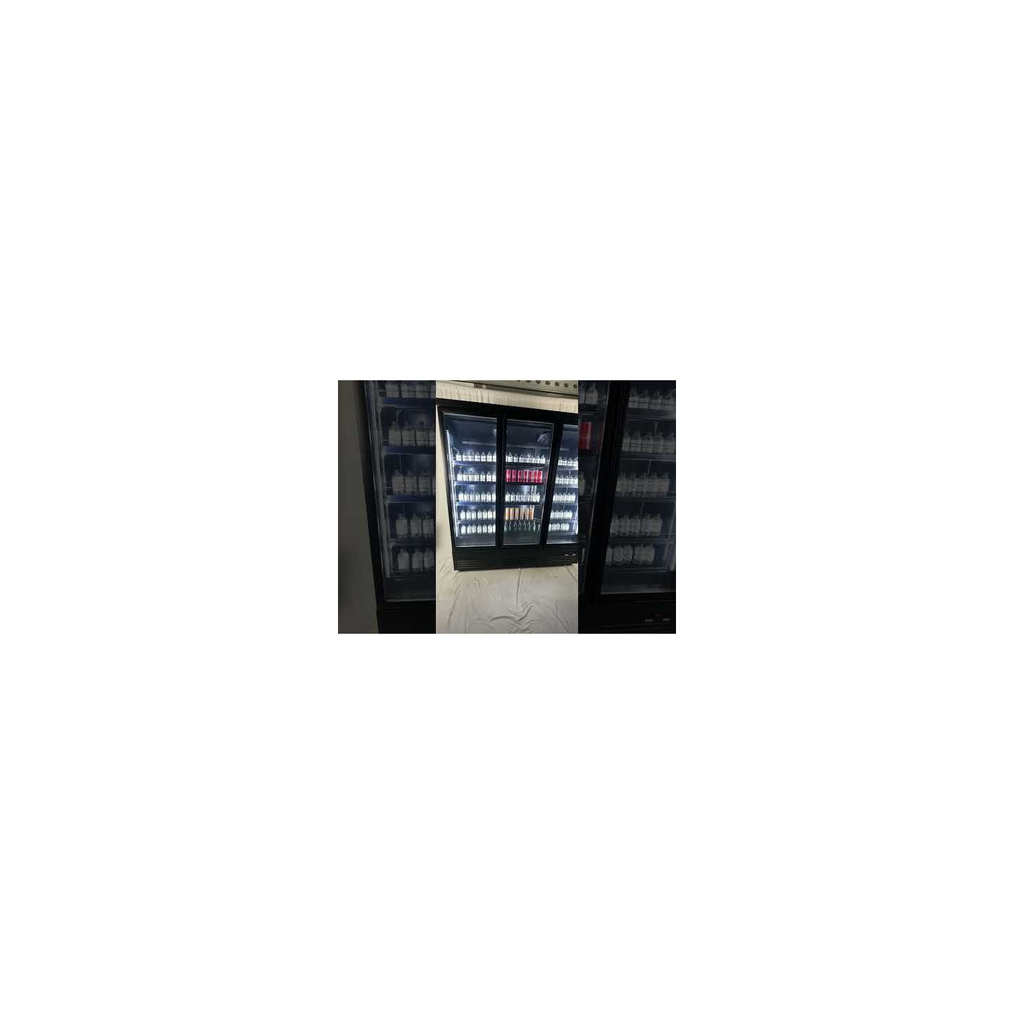 Réfrigérateur 3 portes en verre Combisteel  7526.0110 - mondialchr.com