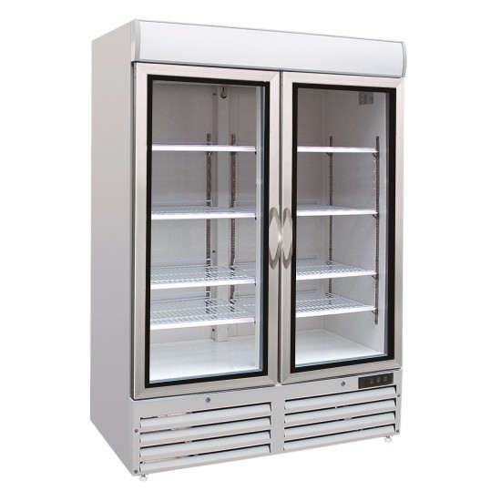 Réfrigérateur 2 portes en verre Combisteel 7450.0140 - mondialchr.com