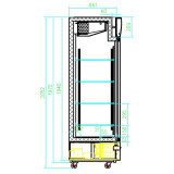 Congélateur 2 portes en verre Combisteel 7450.0145 - mondialchr.com