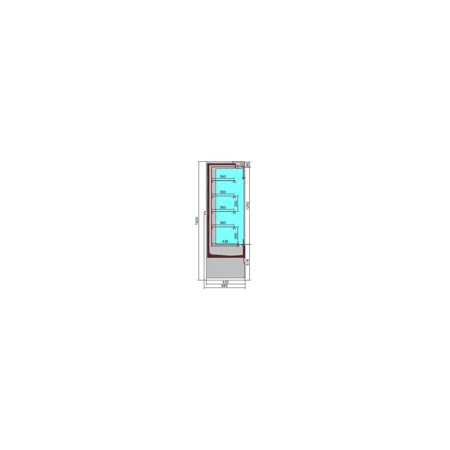 Chambre froide murale JAMIE 1.9 Combisteel 7350.0045 - mondialchr.com