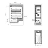 Rafraîchisseur à vin 50L Single Zone Combisteel 7525.0015-mondialchr.com