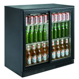 Arrière-bar réfrigéré noir 2 portes Combisteel 7455.1315–mondialchr.com