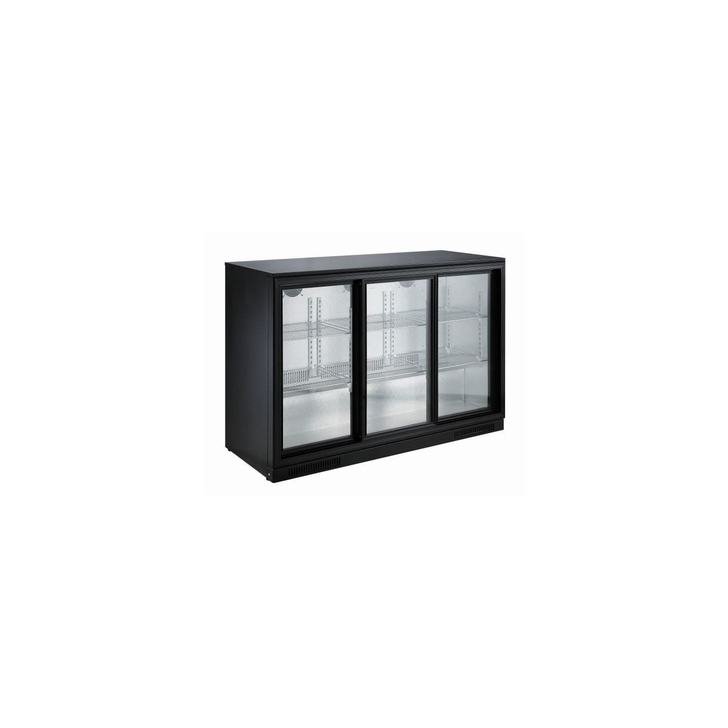 Arrière-bar réfrigéré noir 3 portes Combisteel 7455.1320–mondialchr.com