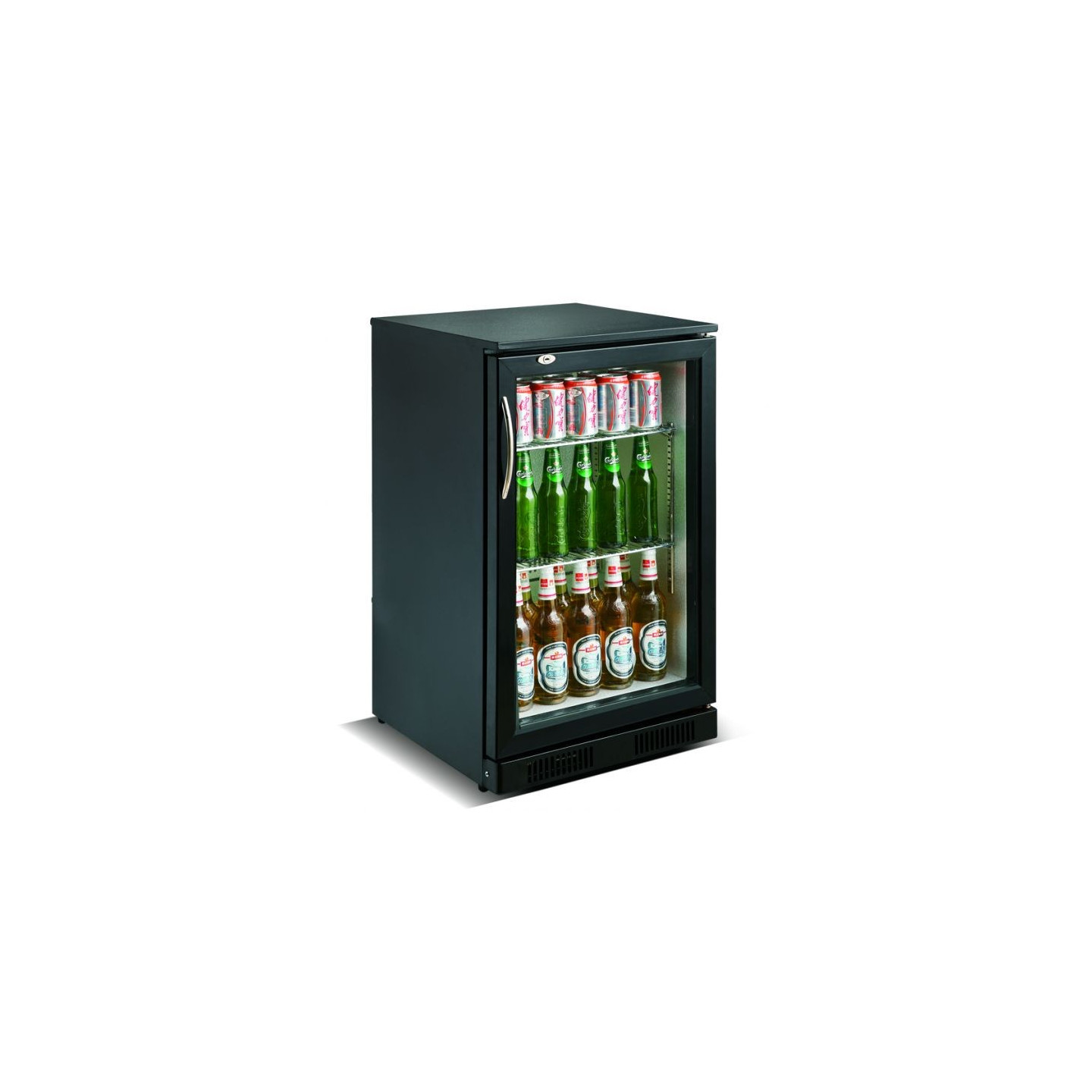 Arrière-bar réfrigéré noir 1 porte Combisteel 7455.1300–mondialchr.com