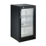Arrière-bar réfrigéré noir 1 porte Combisteel 7455.1300–mondialchr.com