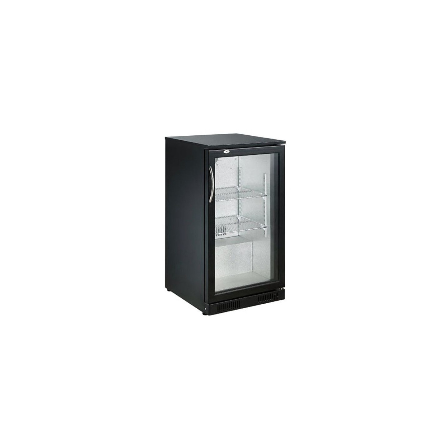 Arrière-bar réfrigéré noir 1 porte Combisteel 7455.1300–mondialchr.com