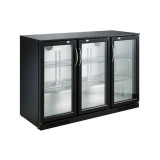 Arrière-bar réfrigéré noir 3 portes Combisteel 7455.1310–mondialchr.com