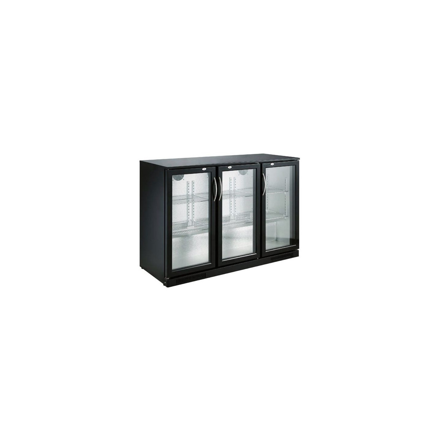 Arrière-bar réfrigéré noir 3 portes Combisteel 7455.1310–mondialchr.com