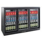 Arrière-bar réfrigéré noir 3 portes Combisteel 7527.0050–mondialchr.com