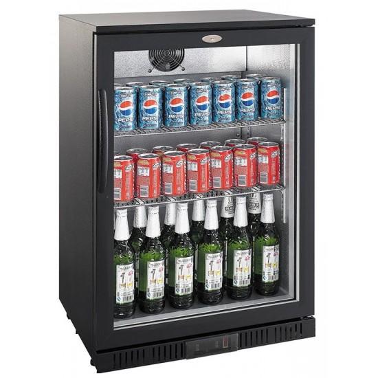Arrière-bar réfrigéré noir 1 porte Combisteel 7527.0030–mondialchr.com