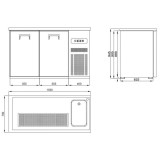 Refroidisseur de bière 2 portes Pro L1550 Combisteel -mondialchr.com