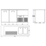 Refroidisseur de Bière 2 Portes Combisteel 7489.5320  - mondialchr.com