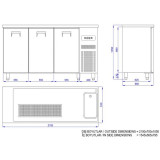 Refroidisseur de bière 3 portes 1R Combisteel L2100 - mondialchr.com