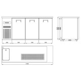 Refroidisseur de Bière 3 Portes 1L Pro Combisteel - mondialchr.com