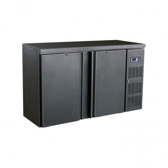 Arrière Bar Réfrigéré Noir 2 Portes 7450.0315 Combisteel-mondialchr.com