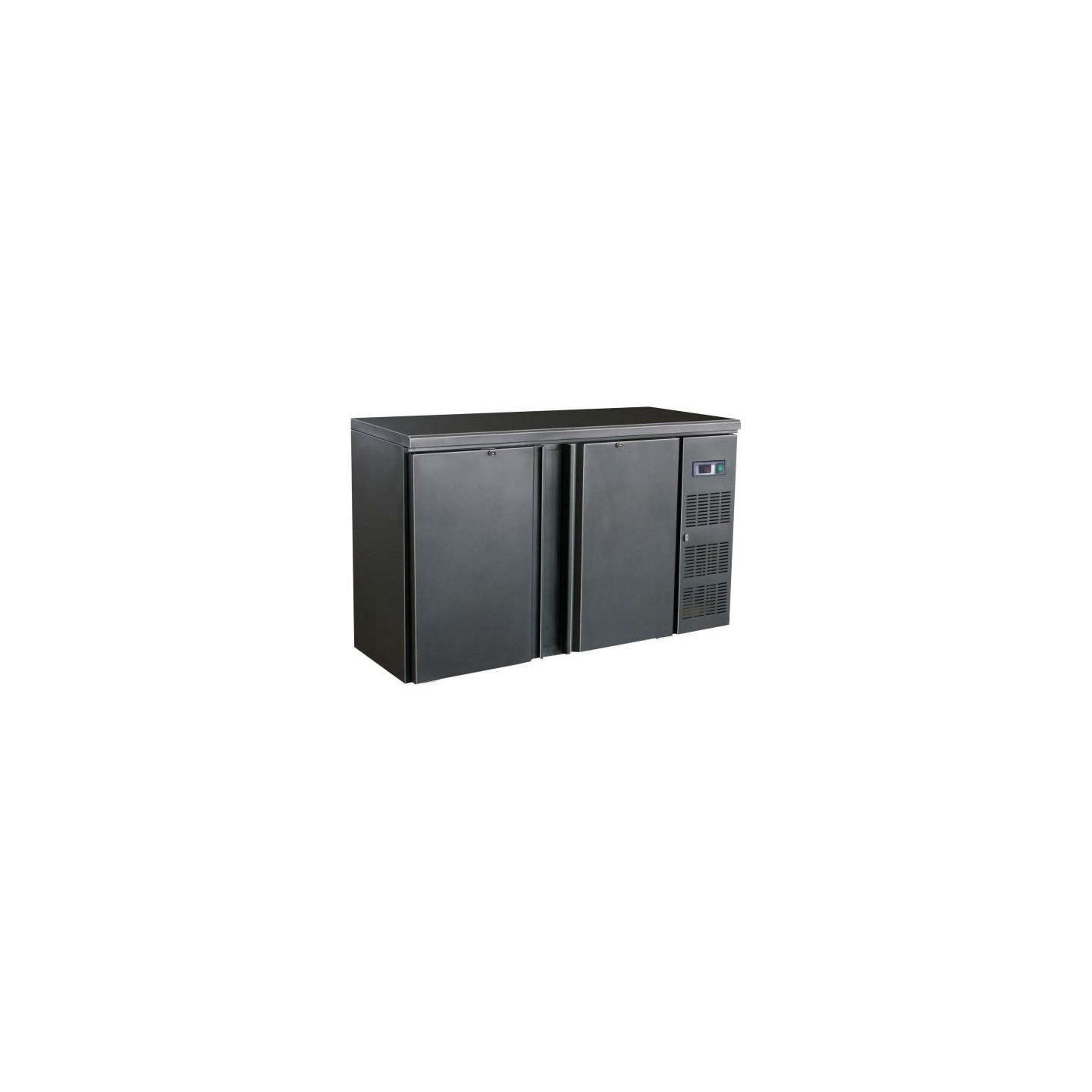 Arrière Bar Réfrigéré Noir 2 Portes 7450.0315 Combisteel-mondialchr.com