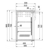 Arrière Bar Réfrigéré Noir 3 Portes 7450.0320 Combisteel-mondialchr.com