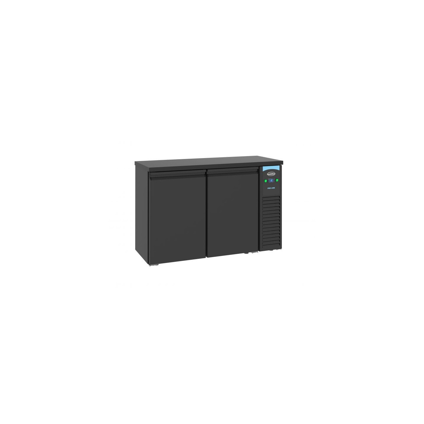 Arrière Bar Réfrigéré Noir 2 Portes 7489.5270-Combisteel-mondialchr.com