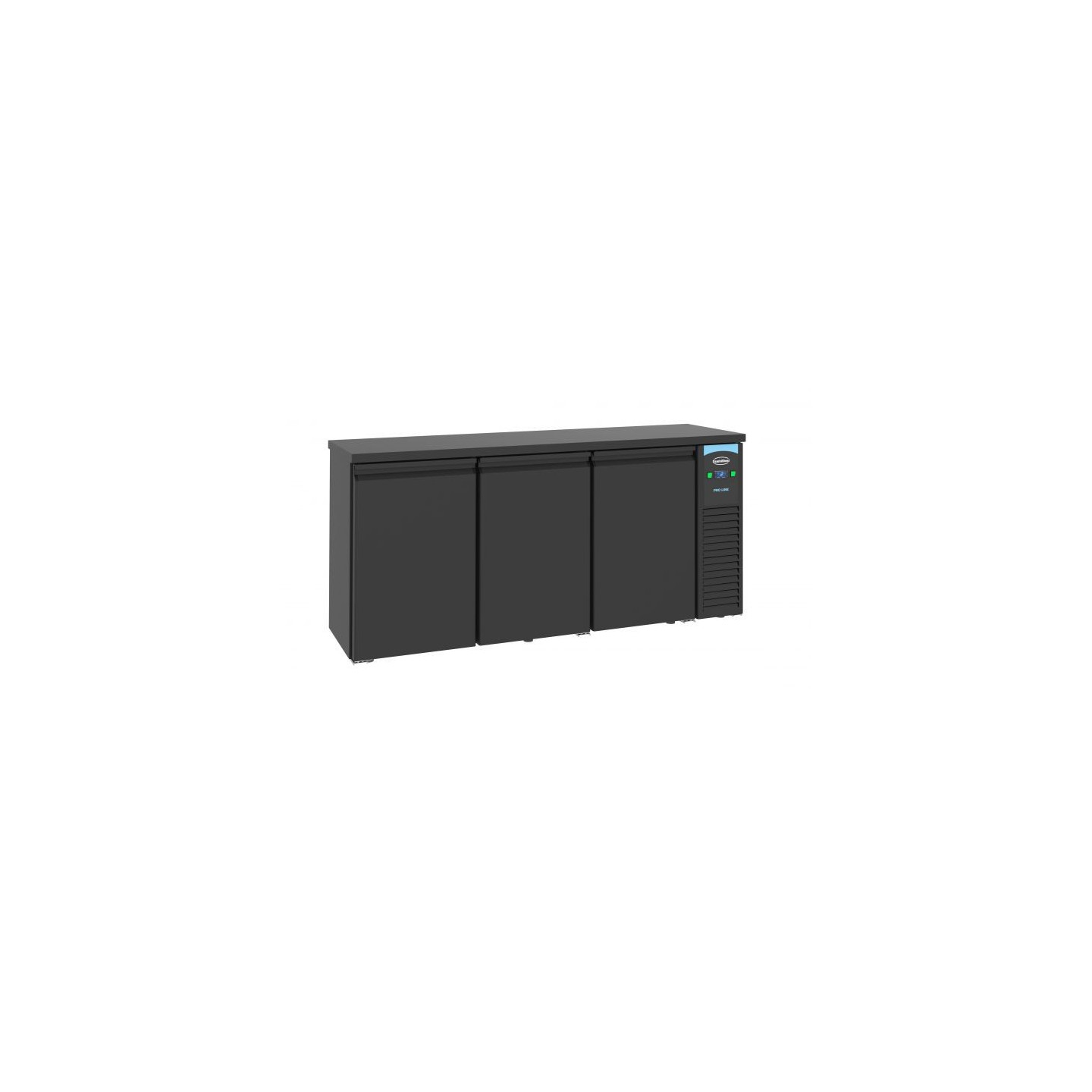 Arrière Bar Réfrigéré Noir 3 Portes 7489.5275 Combisteel-mondialchr.com
