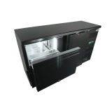 Arrière-bar réfrigéré noir 1 porte Combisteel 7450.0316–mondialchr.com