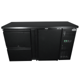 Arrière-bar réfrigéré noir 1 porte Combisteel 7450.0316–mondialchr.com