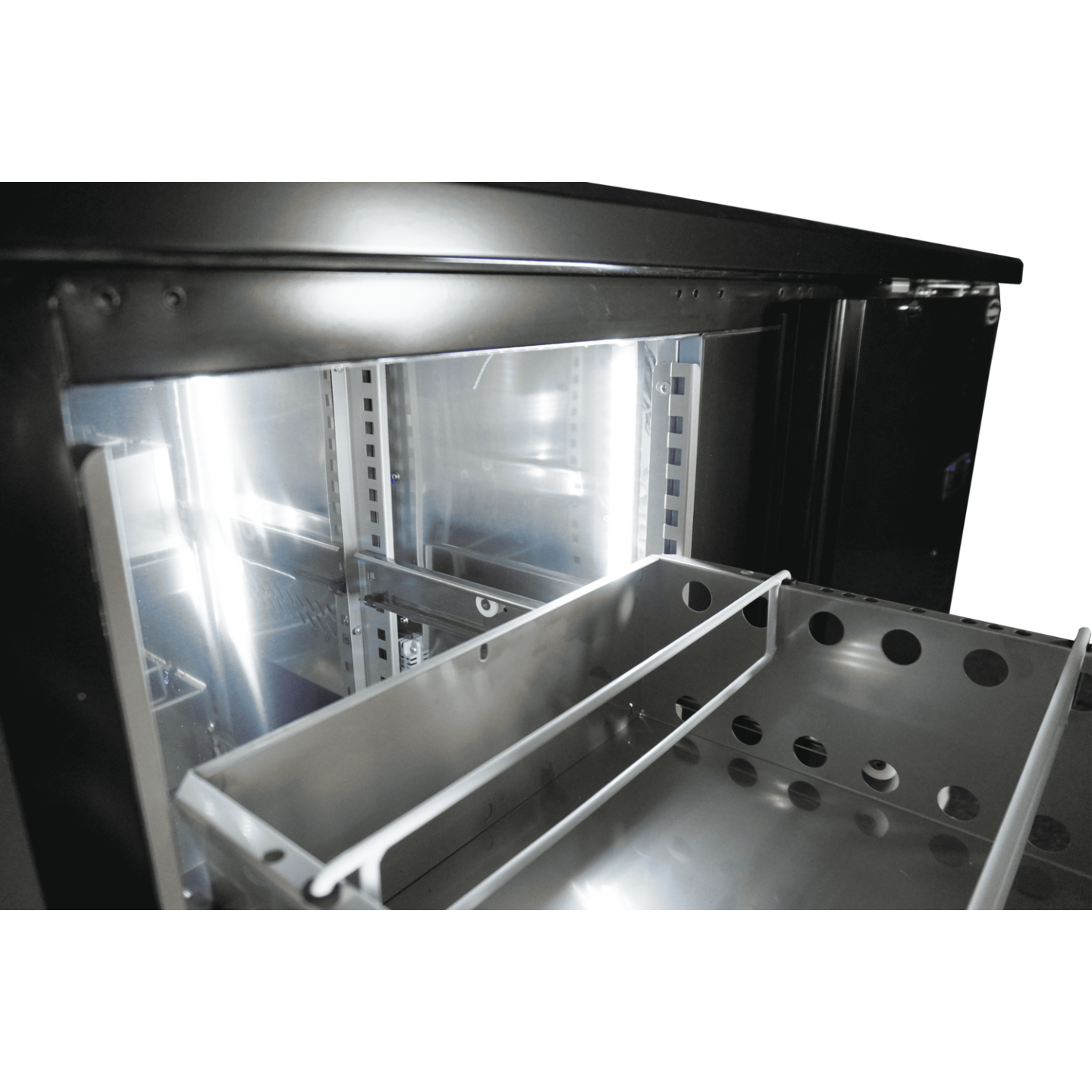 Arrière-bar réfrigéré noir 1 porte Combisteel 7450.0316–mondialchr.com