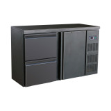 Arrière-bar réfrigéré noir 1 porte Combisteel 7450.0316–mondialchr.com