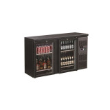 Arrière-bar réfrigéré noir 2 portes Combisteel 7450.0335–mondialchr.com