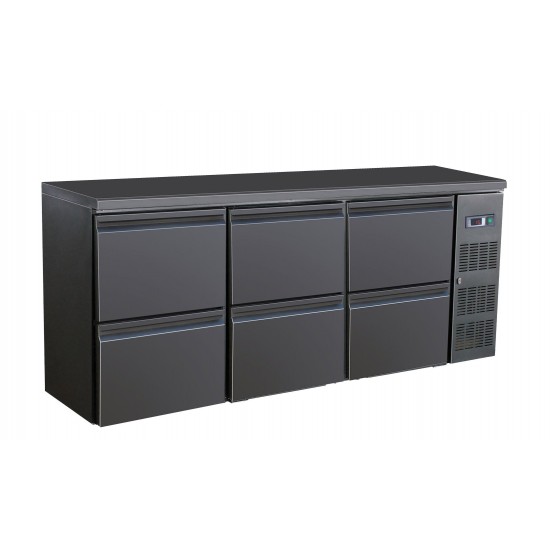 Arrière-bar réfrigéré 6 tiroirs Combisteel 7450.0323–mondialchr.com