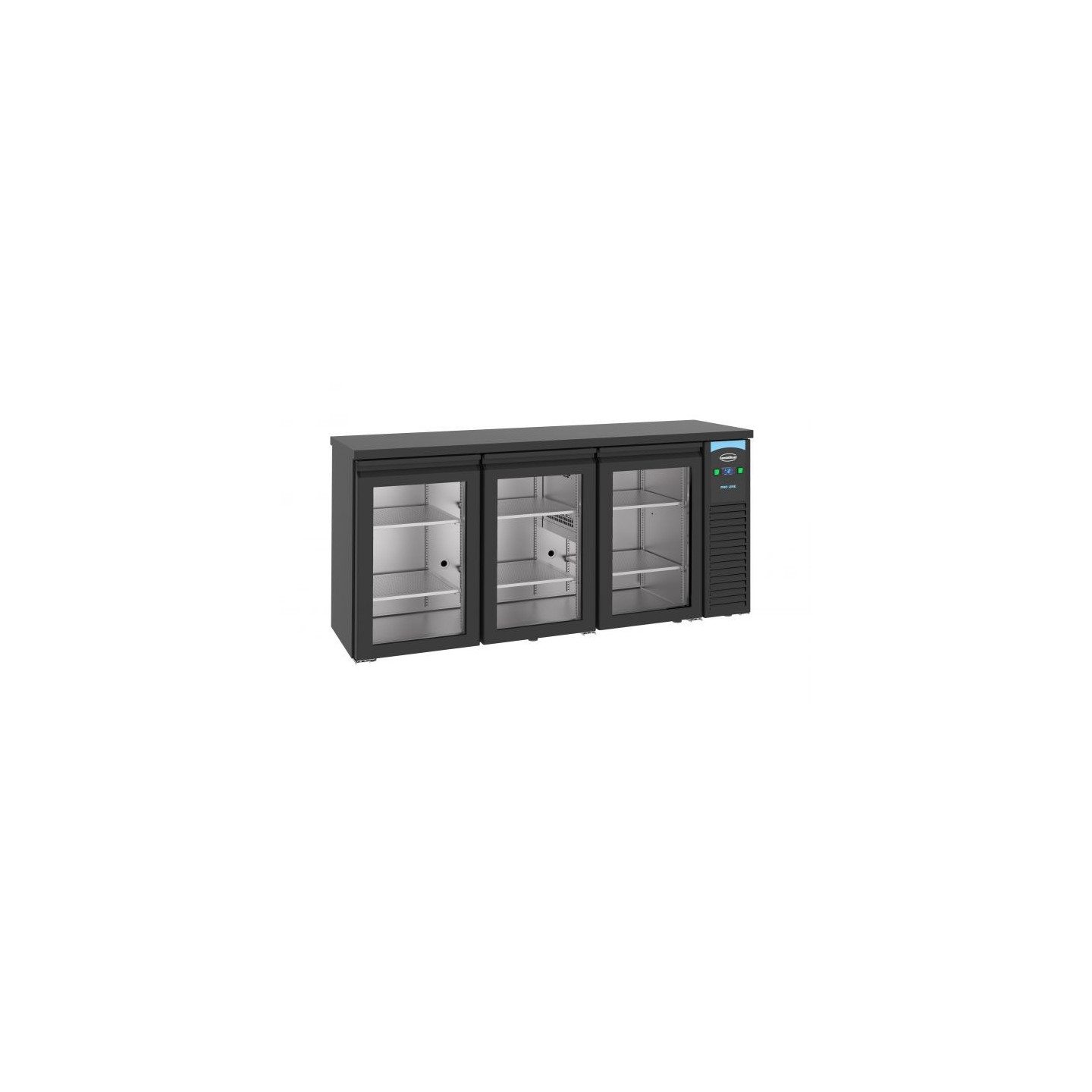 Arrière-bar réfrigéré noir 3 portes Combisteel 7489.5290–mondialchr.com