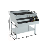 Bar à cocktails inox L900 pratique Combisteel 7084.0005–mondialchr.com