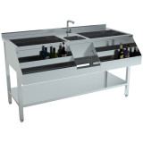 Bar à cocktails 1600 L1600 mm – Combisteel 7084.0015 – mondialchr.com