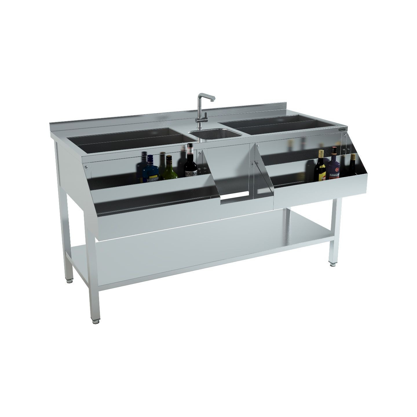 Bar à cocktails 1600 L1600 mm – Combisteel 7084.0015 – mondialchr.com