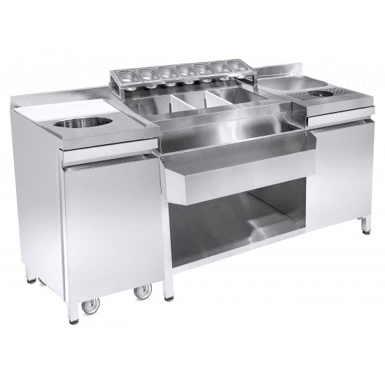 Cocktail Bar Station avec évier Combisteel 7083.0040–mondialchr.com