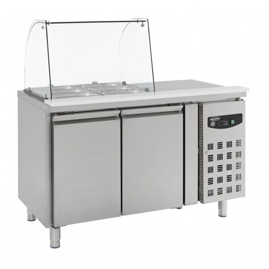 Table réfrigérée vitrée 2 portes Combisteel 7950.0410–mondialchr.com