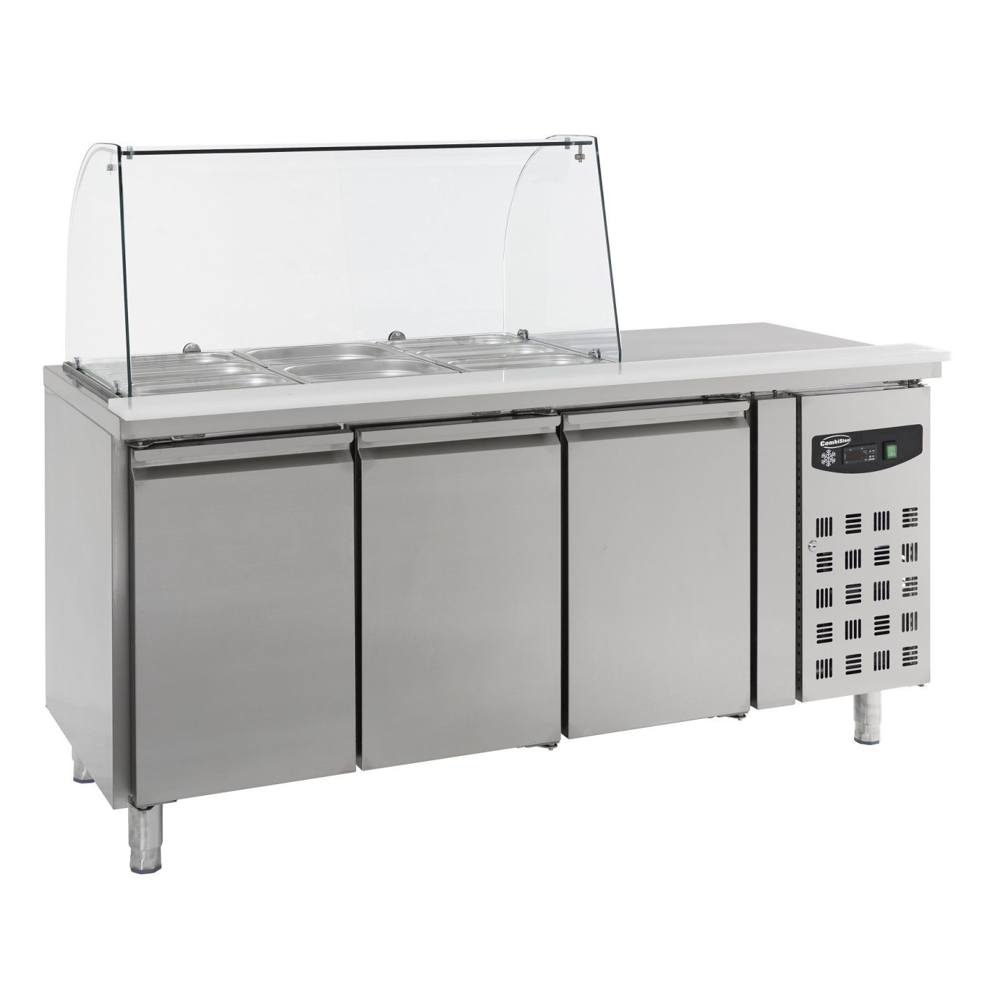Table réfrigérée vitrée 3 portes Combisteel 7950.0415–mondialchr.com