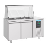 Saladette 2 portes 3x 1/1GN L1400 Combisteel 7489.5150–mondialchr.com