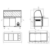 Table réfrigérée vitrée 2 portes Combisteel 7950.0422 – mondialchr.com