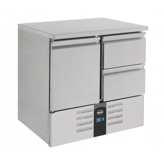 Table réfrigérée 1 porte /2 tiroirs Combisteel 7950.0108–mondialchr.com