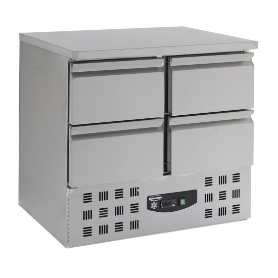 Table réfrigérée 4 tiroirs L900mm Combisteel 7950.0110–mondialchr.com