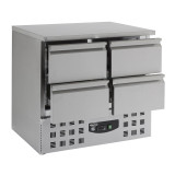 Table réfrigérée 4 tiroirs L900mm  Combisteel 7950.0110–mondialchr.com
