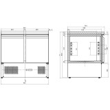 Table congélateur 2 portes L943 mm Combisteel 7450.0079–mondialchr.com