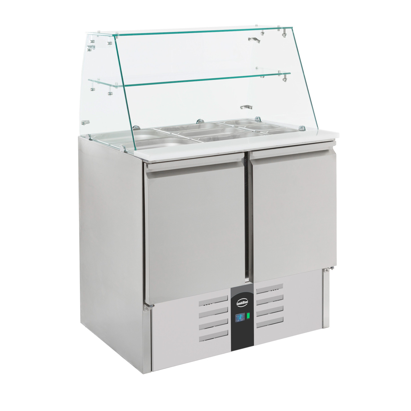 Saladette réfrigérée vitrée 2portes Combisteel 7950.0400–mondialchr.com